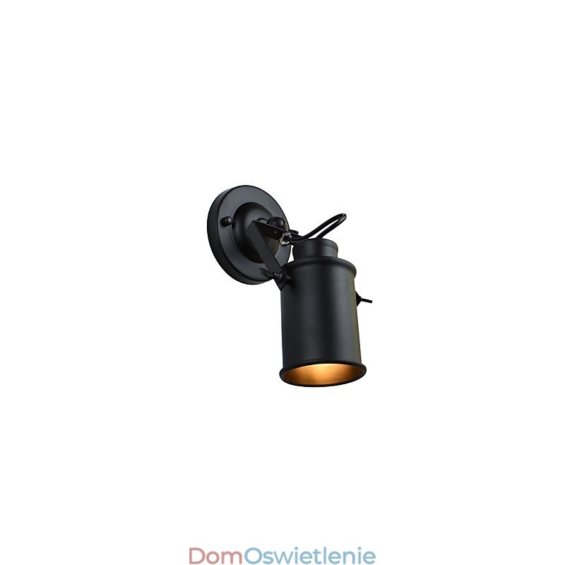Malowana stalowa lampa ścienna Dumb Black American Coffee Decoration Retro lampa ścienna Lightsaber Lamp na ścianie