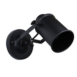 Malowana stalowa lampa ścienna Dumb Black American Coffee Decoration Retro lampa ścienna Lightsaber Lamp na ścianie