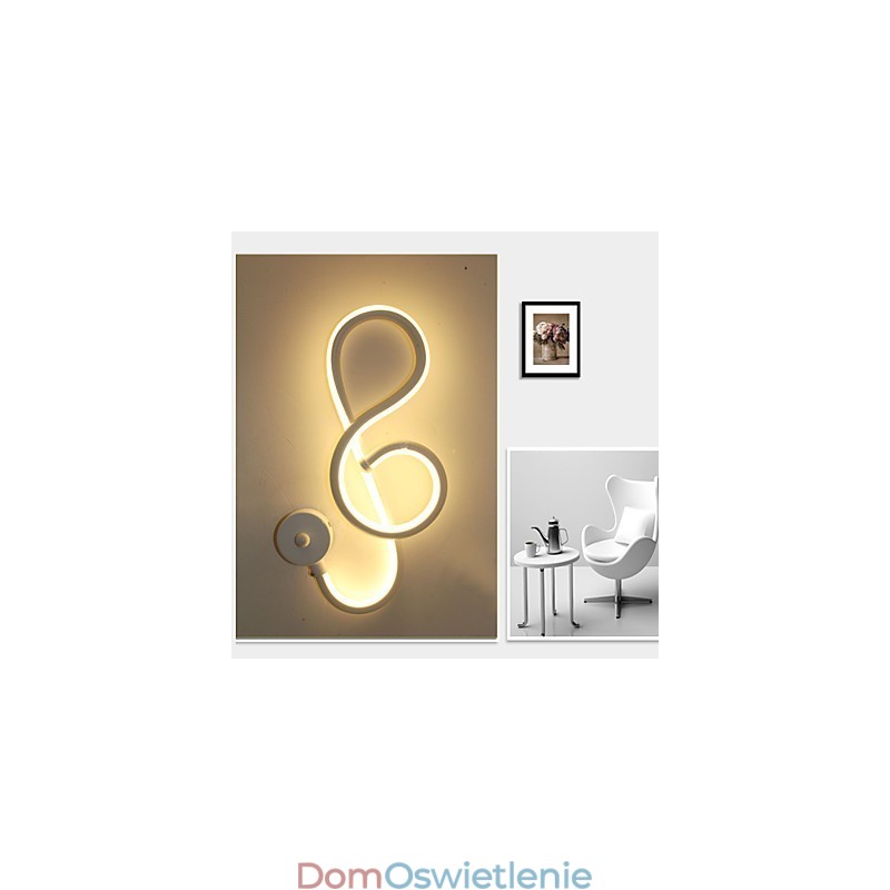 Prosty nowoczesny kreatywny pasek świetlny ścienny na korytarz wpuszczany lampa korytarzowa sypialnia lampka nocna lampa aluminiowa