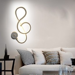 Prosty nowoczesny kreatywny pasek świetlny ścienny na korytarz wpuszczany lampa korytarzowa sypialnia lampka nocna lampa aluminiowa