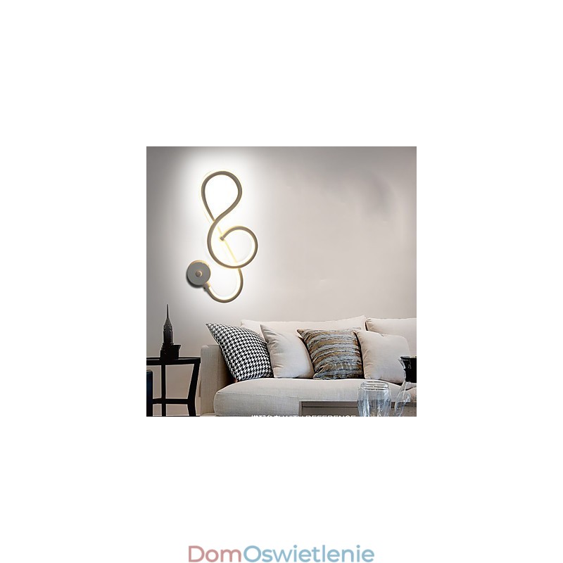 Prosty nowoczesny kreatywny pasek świetlny ścienny na korytarz wpuszczany lampa korytarzowa sypialnia lampka nocna lampa aluminiowa