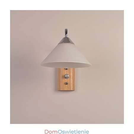 Prosta lampa ścienna, lampka nocna, biurko z kloszem szklanym i litego drewna do sypialni, komody, salonu, pokoju dziecięcego, akademika, stolika kawowego, biblioteczki Prosta lampa ścienna, lampka nocna, biurko z kloszem szklanym i litego drewna do sypialni, komody, salonu, pokoju dziecięcego, akademika, stolika kawowego, biblioteczki