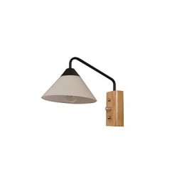 Prosta lampa ścienna, lampka nocna, biurko z kloszem szklanym i litego drewna do sypialni, komody, salonu, pokoju dziecięcego, akademika, stolika kawowego, biblioteczki