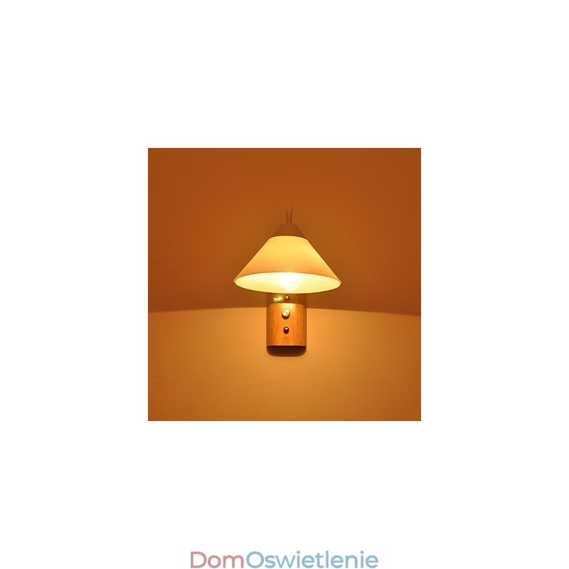 Prosta lampa ścienna, lampka nocna, biurko z kloszem szklanym i litego drewna do sypialni, komody, salonu, pokoju dziecięcego, akademika, stolika kawowego, biblioteczki