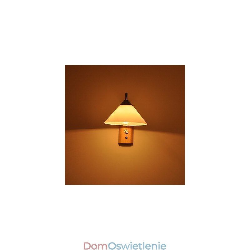 Prosta lampa ścienna, lampka nocna, biurko z kloszem szklanym i litego drewna do sypialni, komody, salonu, pokoju dziecięcego, akademika, stolika kawowego, biblioteczki