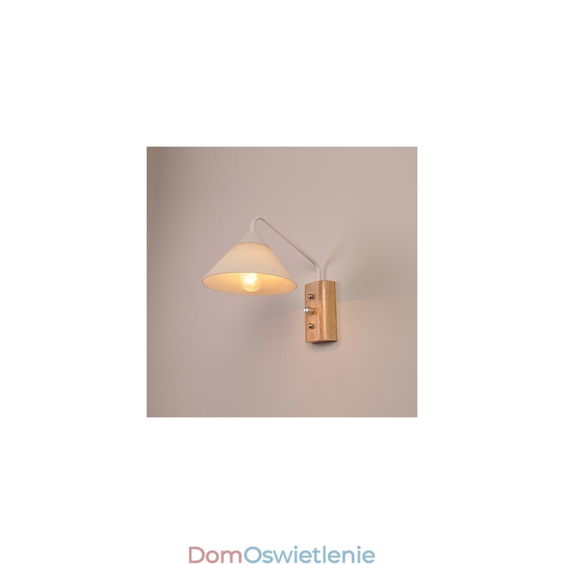 Prosta lampa ścienna, lampka nocna, biurko z kloszem szklanym i litego drewna do sypialni, komody, salonu, pokoju dziecięcego, akademika, stolika kawowego, biblioteczki