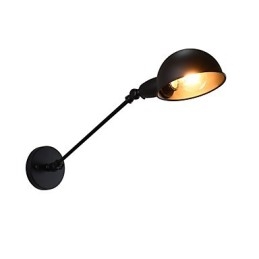 Malowana stalowa lampa ścienna Dumb Black American Coffee Decoration Retro lampa ścienna Lightsaber Lamp na ścianie