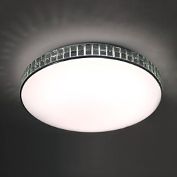 Nowoczesna lampa sufitowa, montaż na płasko, akryl, metal, malowanie, 90, 265 V, światło