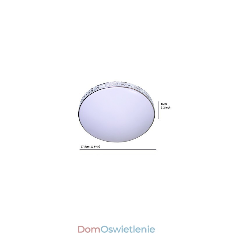 Nowoczesna lampa sufitowa, montaż na płasko, akryl, metal, malowanie, 90, 265 V, światło