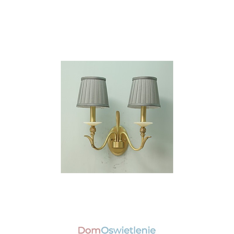 Prosty, wiejski, tradycyjny, klasyczny, mosiężny element do kinkietów ściennych w stylu mini