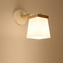 Squere Glassshade Kinkiet Do Sypialni Nowoczesne Cechy Ambient Light Kinkiety Ścienne Lampa Ścienna