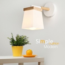 Squere Glassshade Kinkiet Do Sypialni Nowoczesne Cechy Ambient Light Kinkiety Ścienne Lampa Ścienna