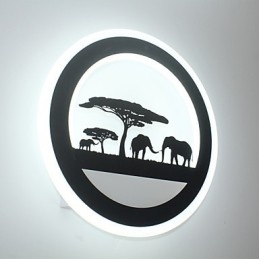 Akrylowa okrągła lampka nocna do sypialni Oryginalność Nowoczesna lampa korytarzowa Lampa wejściowa