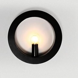 Nowa żelazna lampa ścienna artystyczna hurtowo okrągły salon tło lampy ściennej