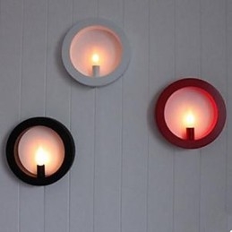 Nowa żelazna lampa ścienna artystyczna hurtowo okrągły salon tło lampy ściennej