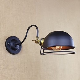 Prosty wiejski styl retro do malowania małych kinkietów ściennych z oświetleniem typu downlight