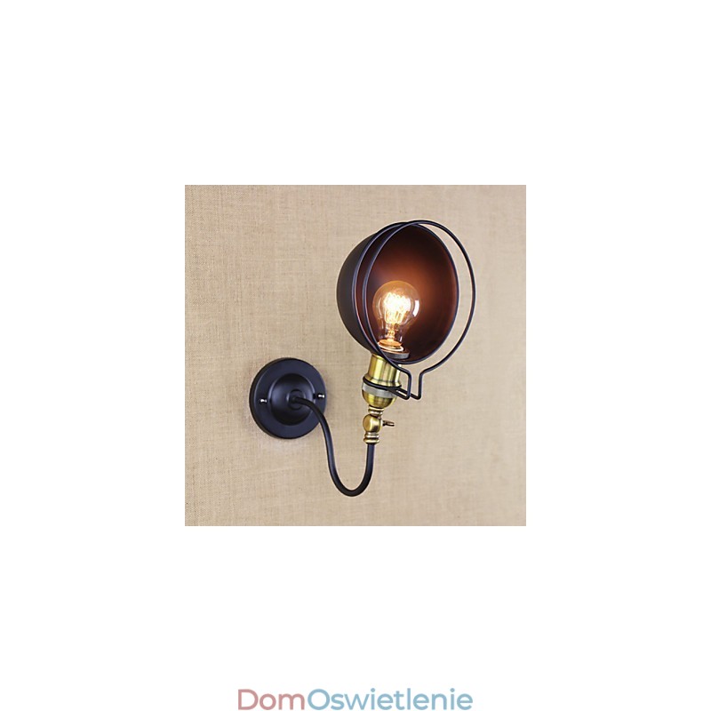 Prosty wiejski styl retro do malowania małych kinkietów ściennych z oświetleniem typu downlight