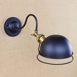 Prosty wiejski styl retro do malowania małych kinkietów ściennych z oświetleniem typu downlight