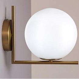 Współczesna i kontraktowa szklana lampa ścienna z kutego żelaza Indywidualność