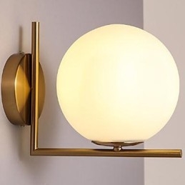Współczesna i kontraktowa szklana lampa ścienna z kutego żelaza Indywidualność