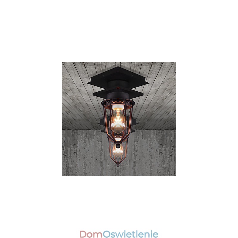 Retro kuta lampa ścienna pojedyncza głowica antyczna lampa przypominająca loft amerykański żelazny vintage małe klatki lampa sufitowa