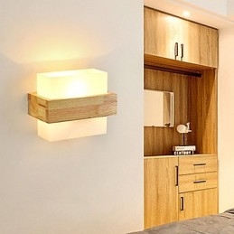 Nowość w stylu wiejskim dla miniaturowego stylu ochrony oczu, kinkiety z oświetleniem otoczenia, lampka nocna przy łóżku, kreatywna lampa ścienna na balkon