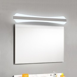 Wysokiej jakości lampa lustrzana 10W, oświetlenie łazienkowe, lampy ścienne ze stali nierdzewnej i akrylu, oświetlenie do makijażu