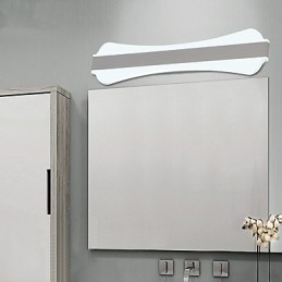 Wysokiej jakości lampa lustrzana 10W, oświetlenie łazienkowe, lampy ścienne ze stali nierdzewnej i akrylu, oświetlenie do makijażu