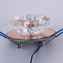 Energooszczędna nowoczesna lampa sufitowa Kryształowa lampa sufitowa Lampa z żarówką skierowaną w dół