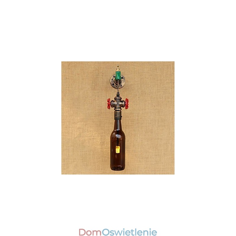 Nowoczesna, kreatywna lampa ścienna w kształcie butelki