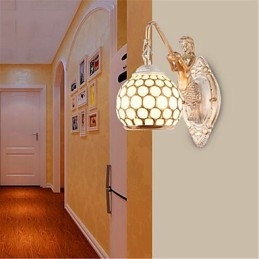 Prosty europejski styl kinkiet retro pasterski sypialnia lampka nocna balkon schody korytarz lustro lampa