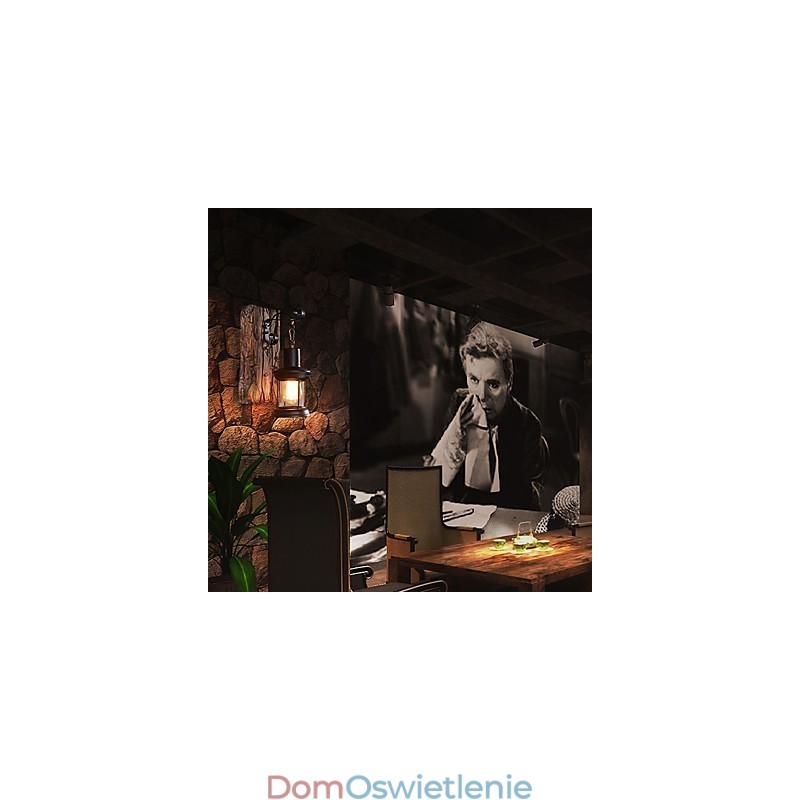 Pojedyncza głowica przemysłowa Vintage Retro drewniana metalowa malowana lampa ścienna do domu hotelowego korytarza dekoracja ścienna
