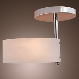 Nowoczesny współczesny mini styl chromowany metalowy żyrandol montowany na równi z garażem
