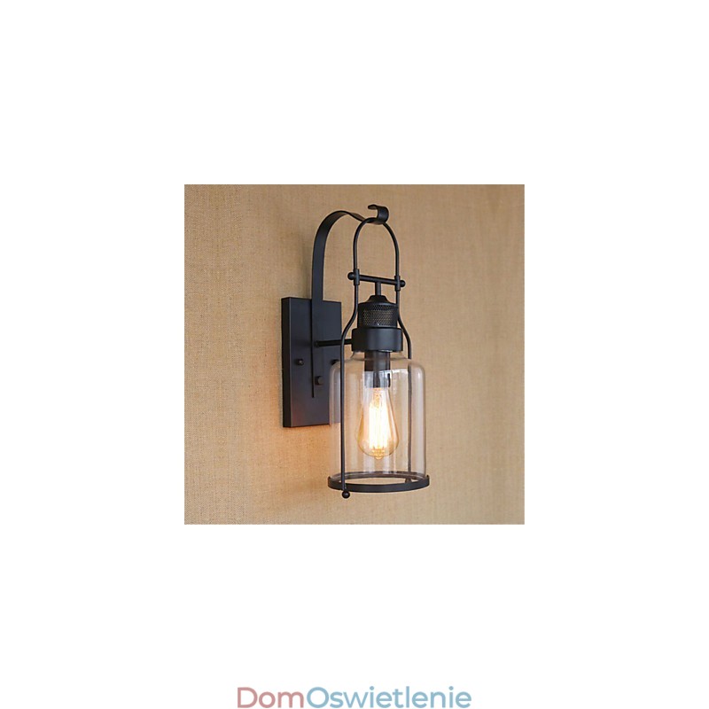 Rustykalny domek wiejski retro czarny tlenek wykończenie cecha ochrona oczu światło otoczenia