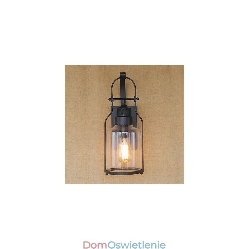 Rustykalny domek wiejski retro czarny tlenek wykończenie cecha ochrona oczu światło otoczenia