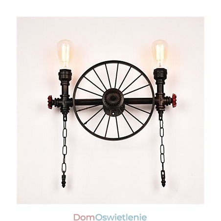 Vintage Industrial Pipe Wall Lights Kreatywne oświetlenie Restauracja Kawiarnia Bar Dekoracja oświetlenie z 2 światłami Malowane wykończenie Vintage Industrial Pipe Wall Lights Kreatywne oświetlenie Restauracja Kawiarnia Bar Dekoracja oświetlenie z 2 światłami Malowane wykończenie