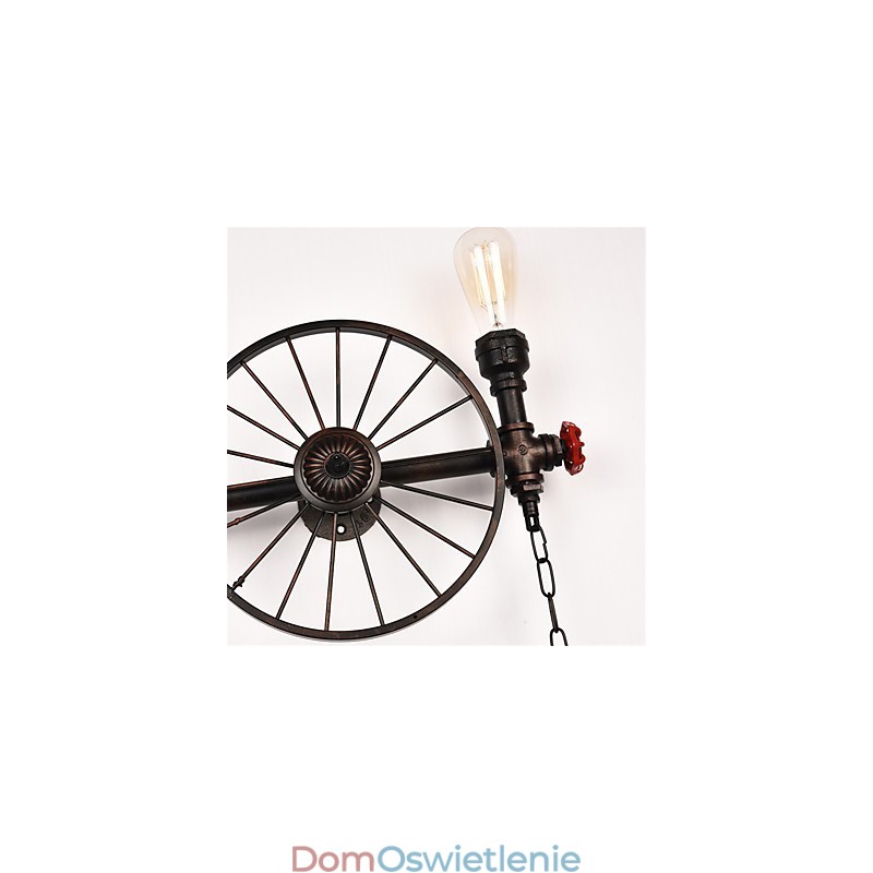 Vintage Industrial Pipe Wall Lights Kreatywne oświetlenie Restauracja Kawiarnia Bar Dekoracja oświetlenie z 2 światłami Malowane wykończenie