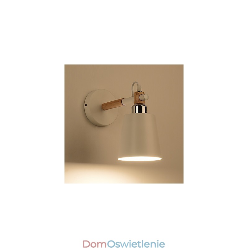 Vintage Wood Art Deco Metal Metal Rustykalny Kinkiet Salon Jadalnia Korytarz Kinkiet Czarny Biały Opcjonalnie