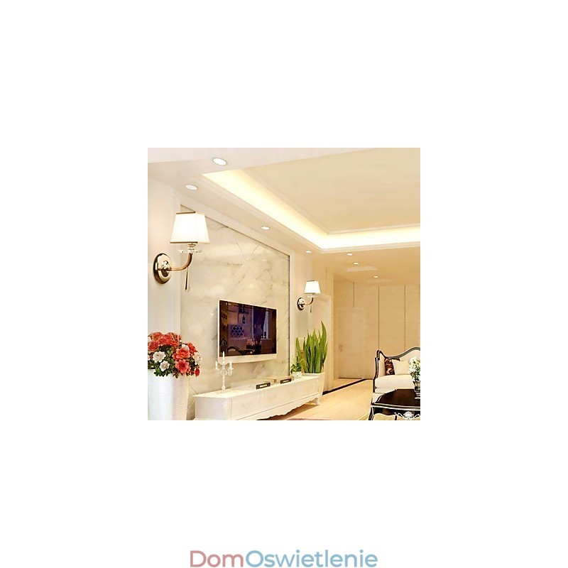 Nowoczesna, współczesna, galwanizowana cecha dla kryształowych kinkietów ściennych z oświetleniem otoczenia