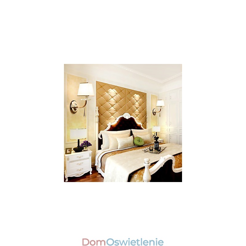 Nowoczesna, współczesna, galwanizowana cecha dla kryształowych kinkietów ściennych z oświetleniem otoczenia