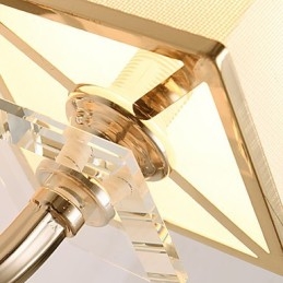 Nowoczesna, współczesna, galwanizowana cecha dla kryształowych kinkietów ściennych z oświetleniem otoczenia