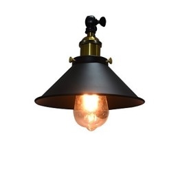 Buzz Wall Żelazna lampa ścienna Głupia czarna lampa świetlna na ścianie