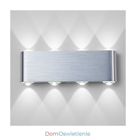 Nowoczesna, lekka, aluminiowa lampa ścienna do montażu na płasko, zintegrowana Nowoczesna, lekka, aluminiowa lampa ścienna do montażu na płasko, zintegrowana