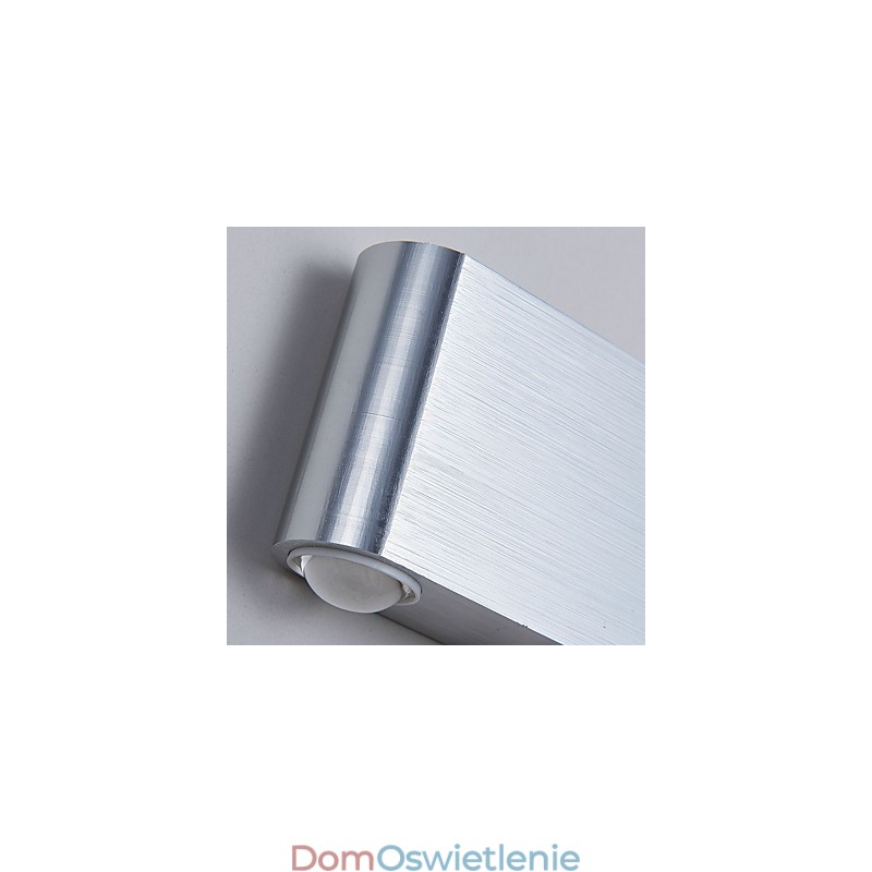 Nowoczesna, lekka, aluminiowa lampa ścienna do montażu na płasko, zintegrowana