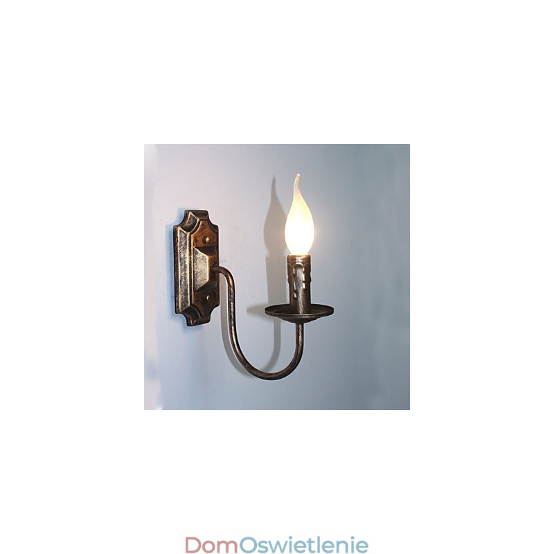 Antyczna lampa ścienna w kształcie świecy prosta lampa korytarzowa balkonowa lampa ścienna