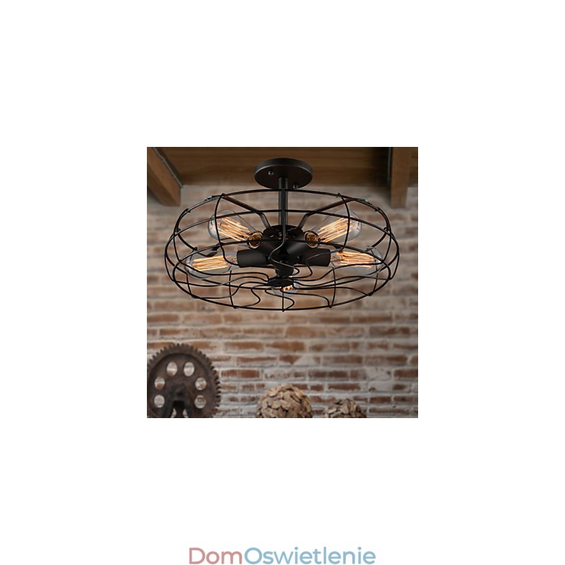 Amerykańska lampa przemysłowa w stylu country Lampa spersonalizowana Europejskie lampy sufitowe retro z wentylatorem
