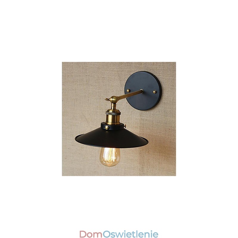 Wiejski retro galwanizowany element do miniaturowego stylu ochrony oczu, ściana z oświetleniem otoczenia