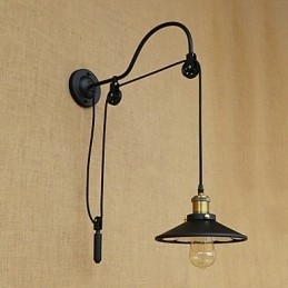 Cecha malowania w stylu retro w stylu wiejskim do regulowanego podnoszenia światła otoczenia kinkiety ścienne światło ścienne