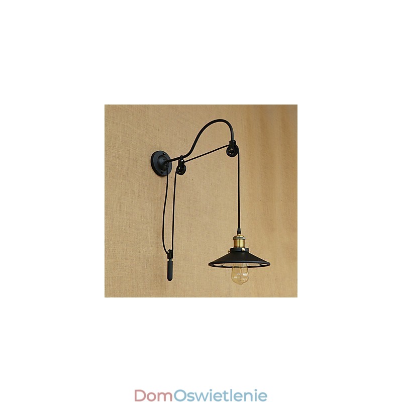 Cecha malowania w stylu retro w stylu wiejskim do regulowanego podnoszenia światła otoczenia kinkiety ścienne światło ścienne