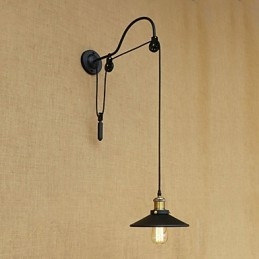 Cecha malowania w stylu retro w stylu wiejskim do regulowanego podnoszenia światła otoczenia kinkiety ścienne światło ścienne